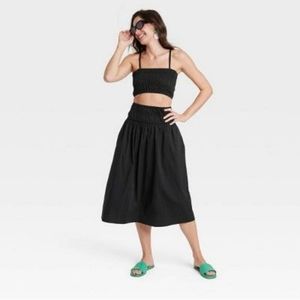a new day Black Skirt Set